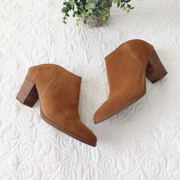 Franco Sarto Shoes - Franco Sarto Denzel Mule Bootie Brown Leather 9.5